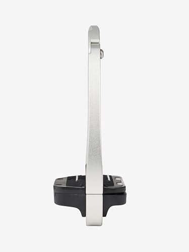 LeMieux Vector Control Stirrup - New Generation - Spring Loaded Hinged Arm - Cross Track Grip Surface - color: Aluminium
