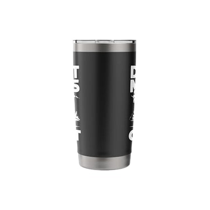Don´t Mess With My Goat Cute Coat Pygmy Goat Farmer Stainless Steel Insulated Tumbler - color: Black