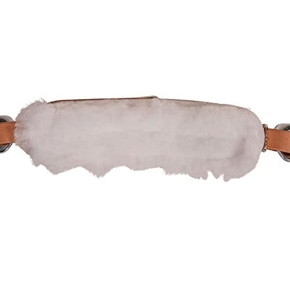 Schneiders Hackamore Fleece Lined 6 Chrome Plated Cheeks | Ideal for Well-Broke, Mature Horses | Gentle Control with Fleece Lined Nose Band | Chrome Plated for Durability
