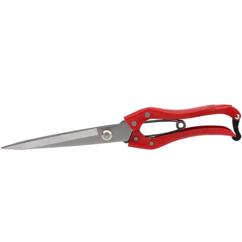 Multifunctional Hand Shears, Heavy Duty Iron Steel Wool Shears for Sheep Goat Leather Grass, with Non Slip Handle, for Veterinary Kitchen Farm Use