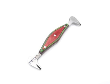 Clinch Cutter and Pritchel Tool Combo – Professional Farrier Hoof Nail Clinch Cutter Durable Construction Satin Stainless Steel, Double Hook - color: Double Hook