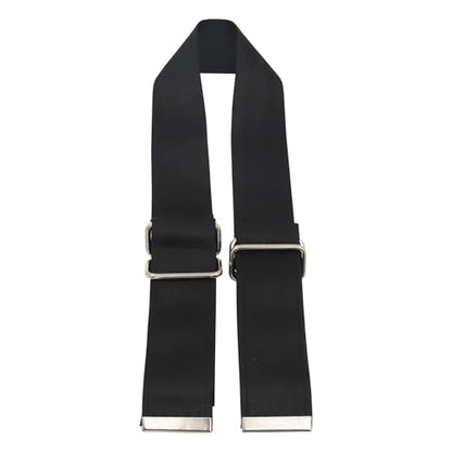 Cow Hobble Milking Restraint Adjustable Anti-Kick Cattle Hoof Binding Strap - color: BLACK