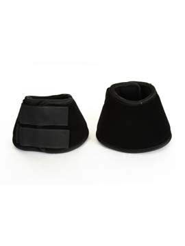 CHALLENGER Horse Equine NO-Turn Bell Boot Pair 41AI193184 - color: Black
