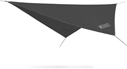 Bear Butt Hammock Rain Fly & Camping Tarp - 11 x 9 ft Ultralight Waterproof Tarp for Hammock & Tent Camping - Easy to Set Up - color: Gray
