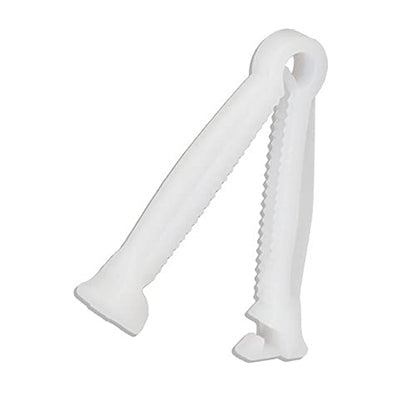 QWEQWE 100Pcs Disposable Umbilical Cord Clamp Birth Hemostatic Materials for Piglets Clamp for Cord for Animal Production, Home Birth Supplies kit,White whelping Box