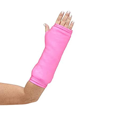 CastCoverz! Designer Arm Cast Cover - Neon Pink - Large Short: 13" Length X 13" Circumference - Removable and Washable - Made in USA - color: Neon Pink, size: Large (Pack of 1)