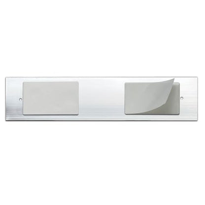 SINYUDUN 10 Pack 2” x 8”Aluminum Name Plate Holders for Door or Wall - color: Silver
