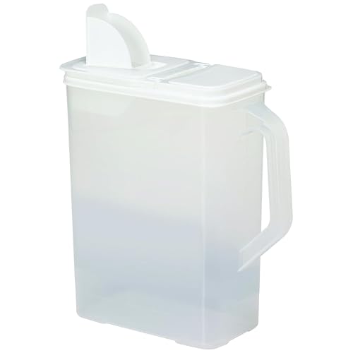 Buddeez Bulk Food Storage Container 8 Quart All Purpose Clear (White Lid)