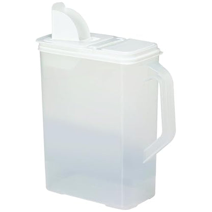 Buddeez Bulk Food Storage Container 8 Quart All Purpose Clear (White Lid)
