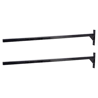 EASY-UP Heavy Duty Single Blanket and Saddle Pad Rack | Space-Saving Organization for Your Tack Room | Mountable and Stackable Design | Set of 2 | Color Black
