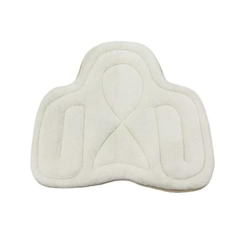 Saddle Tush Cushion Western Long Saddle Pad Horse Riding Seat Saddle Cushion Pad - color: White style
