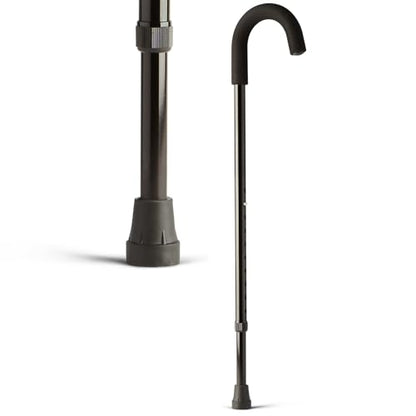 Medline Aluminum Cane Walking Aid is Portable & Lightweight, Helps Seniors & Adults with Balance, Knee Injuries, Leg Surgery Recovery & Mobility
