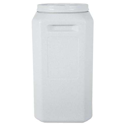 Vittles Vault Traditional Dog and Cat Food Container + Scoop, Gray, 80lbs | BPA Free Plastic, Sealed Airtight for Kibble, Bird Seed, Oatmeal and More; Includes Scoop, Made in USA - size: 14.0"L x 14.0"W x 28.2"H