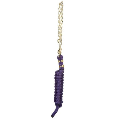 Weaver Leather Poly Lead Rope W/Brass Plated Swivel Chain 8ft Hun