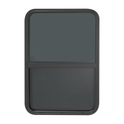 RV Window, 24" X 36" Universal RV Window Vertical Slide W/Trim Ring, Vertical Sliding Glass Window with Screen Window for Cargo, Horse Trailer, Marine Camper Window Replacement (24" X 36") - size: 24" X 36"