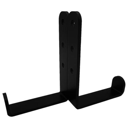 4 Pcs Black Heavy Duty Metal j Hooks for Hanging 280 lbs, Wall Mount Hook for Hanging Garage Storage Home Office Gym Sports Equipment, Tool Organization,Small U Hooks (XL) - size: X-Large