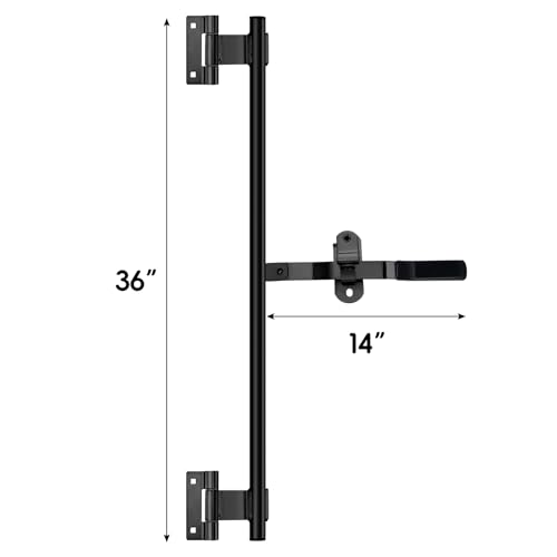 Hicarer Silver Cam Bar Enclosed Lock Trailer Zinc Plated, Black, 36 Inch - color: Black, size: 36 Inch