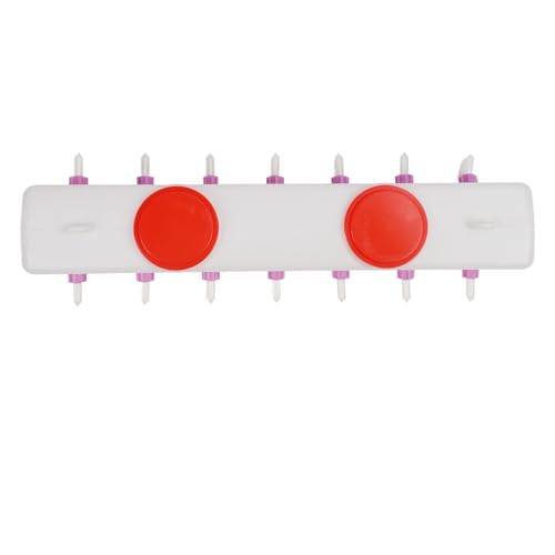 Livestock Milk Feeder 14 Nipple Double Sided Design for Lambs Calves and Piglets 9L Capacity with Silicone Drink Nipples and Check Valve