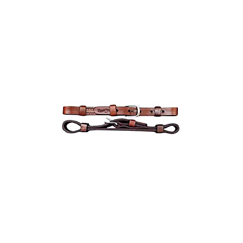 Circle Y Universal Replacement 3/4in Breast Collar Tugs for Horses - Sold As Pair - color: Walnut