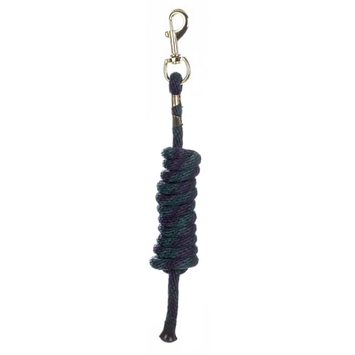 Equinavia Stella 8' Lead Rope with Snap Buckle - Navy/Hunter Green - One Size - color: Navy/Hunter Green