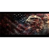 American Flag Eagle Car Windshield Sun Shade, 59" L x 31.5" W, UV Protection, Universal Fit - color: American Flag Eagle