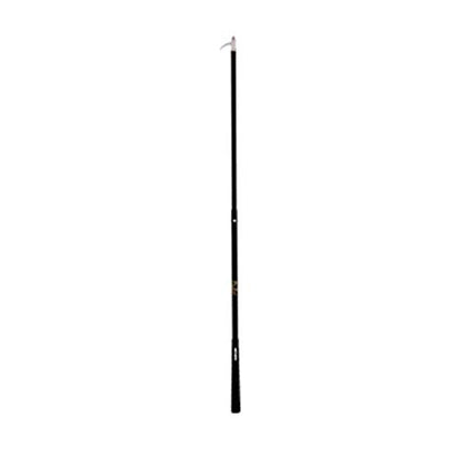 Hot-Shot Collapsible Livestock Sho-Stik, Adjustable Shaft, Black, 2-Pack | Locks at 38, 44, or 50-In, Collapses to 29-In, Push-Button Lock, Glass-Filled Hook, Golf-Style Grip, for Cattle and Horses