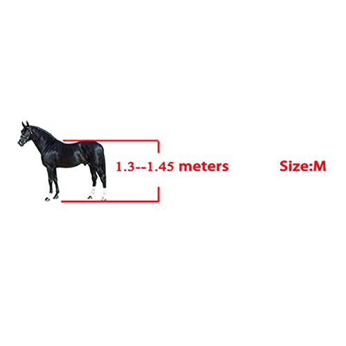 Horse Tendon Boots for Riding and Jumping, PU Shell Protectors with Elastic Neoprene, Nylon Fastener, Red Front and Hind Boots to Prevent Leg Injuries - size: A pair of medium front legs