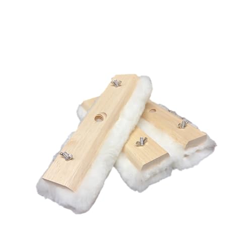 Tru-Lamb 10" Lambskin Floor Applicators (3-Pack) – 100% Natural Lambswool Applicator for Polyurethane, Stain, Wax & Floor Finish – Professional Lint-Free Applicator for Hardwood Floors