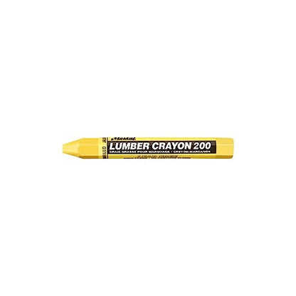 LA-CO INDUSTRIES 80351 Lumber Crayon, Yellow, 12 Per Pack - color: Yellow