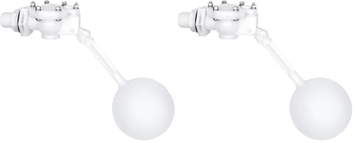 Water Float Valve with Adjustable Arm, Heavy Duty Float Valve 3/4 for Water Tank Pond, High Flow Rate (Pack of 2) - size: 12.9" in length (Pack of 2)