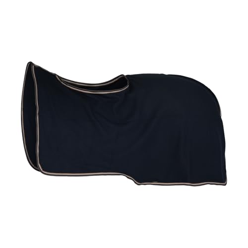 Horze Kiel Riding Blanket with Fleece - Dark Navy - 72 in - color: Dark Navy, size: 72 in