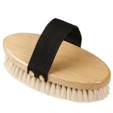 MPMH Premium Black Body Brush/Elastic Strap/ 7'/3-5' Wooden Block and Soft Trim For Horse - size: Small