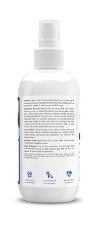 Vetericyn Plus Dog Wound Care Spray | Healing Aid and Skin Repair, Clean Wounds, Relieve Dog Skin Allergies, Safe for All Animals. 8 Ounces - size: 8 oz