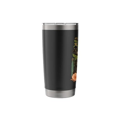 cute baby coat flower Stainless Steel Insulated Tumbler - color: Black