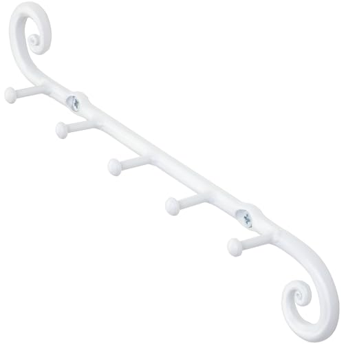 RTZEN Farmhouse Small Key Holder for Wall, Wrought Iron Wall Mount Rack - style: Classic - W