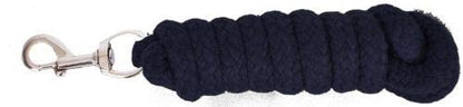 8' Braided Cotton Lead Rope - color: Black