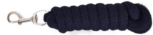8' Braided Cotton Lead Rope - color: Black