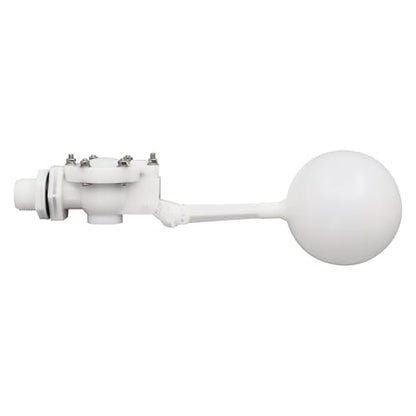 3/4 Detachable Floating Float Valve,White Plastic Water Float Valve with Adjustable Arm for Water Level Control for Water Tank Pond, Livestock Waterer (3/4") - size: 0.75 Inch
