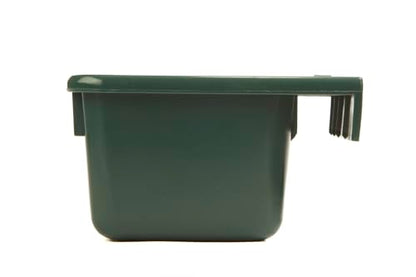 Little Giant® Plastic Mini Feeder | Fence Feeder | Goat Feeder | Durable & Mountable Bucket for Livestock | Made in USA | 6 Quart | Green