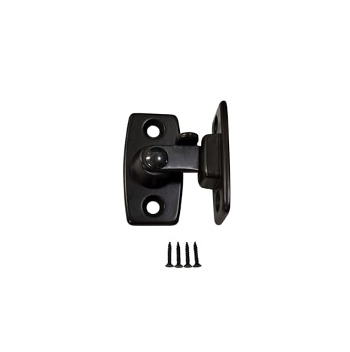 QCAA Heavy Forged Solid Brass Door Latch, 90 Degree Right Angle Door Latch Buckle for Doors & Windows, Small, 1.75", Oil Rubbed Bronze, 1 Pack, Made in Taiwan - color: ORB-1.75", size: 1 Pack