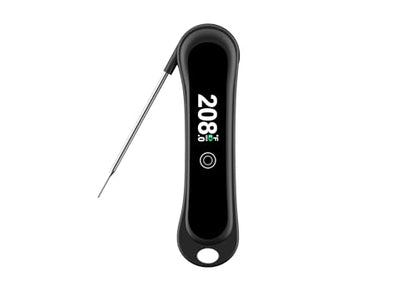 Instant Read Thermometer, 3in1 Touchscreen Food Thermometer, 180° Rotatable LED Display Digital Meat Thermometer