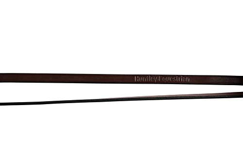 Huntley Equestrian Pelham Flat Curb English Bridle Rein 1/2" Width (Full)