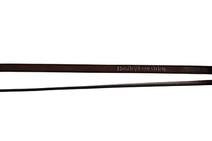 Huntley Equestrian Pelham Flat Curb English Bridle Rein 1/2" Width (Full)