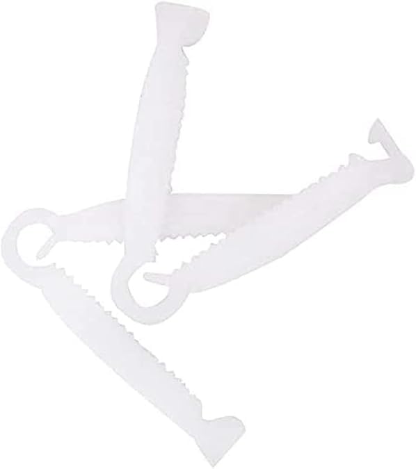 20Pcs White Umbilical Clamps Disposable Umbilical Cord Clamps Puppy Small Animal Birth Puppy Clamp Tool Pet Supplies
