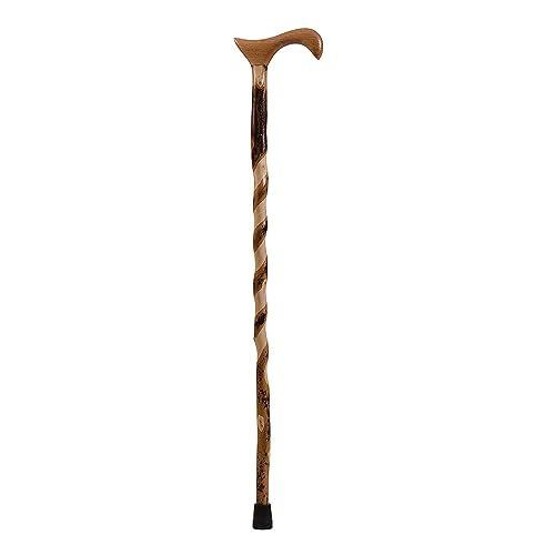 Brazos Wooden Walking Canes for Men and Women, Stable Walking Sticks for Seniors, Made in The USA - size: 34 Inch, style: Derby Hickory