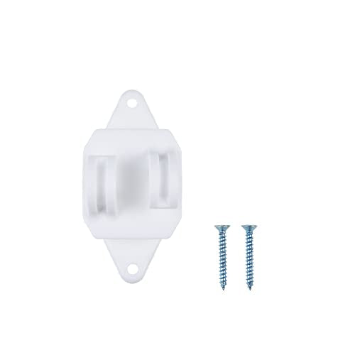 50 Pack Electric Fence Wood Post Claw Insulators, White