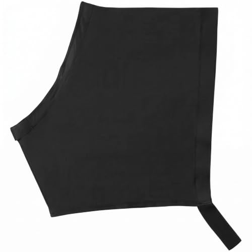 Sleazy Sleepwear Horse Shoulder Guard - Stretch Grooming Shoulder Protector with Fleece Neck Band & Adjustable Tabs, Black, Large