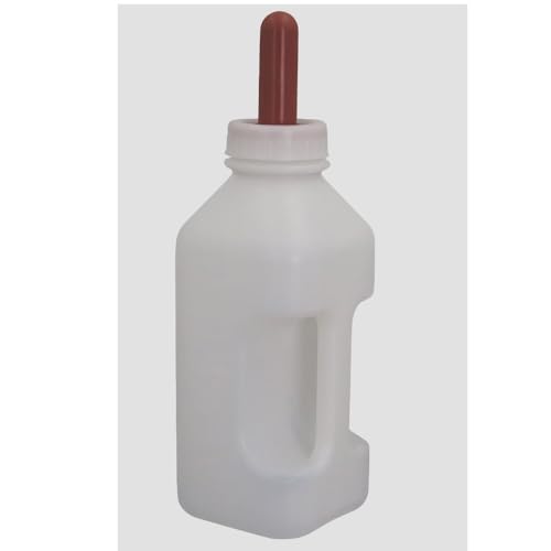 Calf Bottle with a Replacement Screw-on Nipple 2.11quart Lamb Milk Feeding Bottle for Lamb foal
