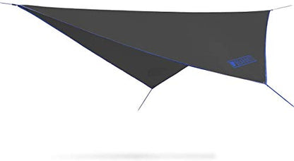 Bear Butt Hammock Rain Fly & Camping Tarp - 11 x 9 ft Ultralight Waterproof Tarp for Hammock & Tent Camping - Easy to Set Up - color: Blue