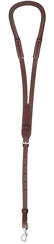 Jeereal Leather Horse Saddle Crupper, Adjustable Western Working Tack Single Tail Strap, Tail to Buckle 28" in Full Horse Size